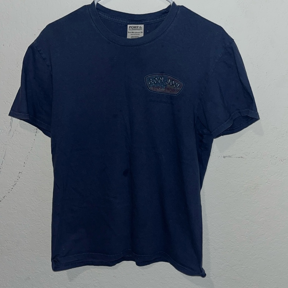 Dark blue tee shirt once 3 times just out grew!!